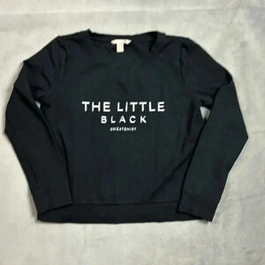 The Little Black Sweatshirt Womens Size Medium Banana Republic Black
